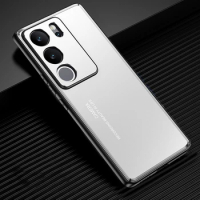 Frosted Aluminum Metal TPU Silicone Case For VIVO S17 S16 S15 Pro S12 Y77 Metal Camera Protector 5 Meter Drop Proof