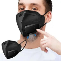 1 Set Electric Air Face Mask Fan Anti-Odor Replaceable Filter Element Head-mounted Mini Air Purifier Cover for Face Cover
