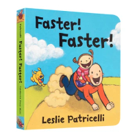 Faster Faster, Leslie Patricelli, Baby Children's books aged 1 2 3, English picture book, 9780763662226