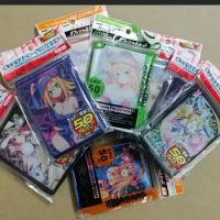 50 pcs/set Yu-Gi-Oh! Cosplay Yugioh Dark Magician Girl Anime Board Games Card Sleeves Card Barrier Card Protector