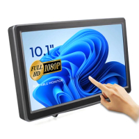 Elecrow 10.1” 1920*1080 IPS Touchscreen Portable Monitor 10.1 Inch Capacitive Touch Screen Raspberry Pi Display Speakers Monitor