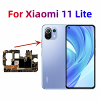 Original Unlocked Motherboard for Xiaomi Mi 11 Lite 5G Main Circuits Logic Board Full Chips Android OS 128GB 256GB