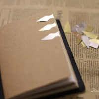 Traveler's notebook Brass bronze stainless steel bookmark apply midori/MOLESKINE