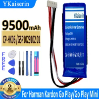 YKaiserin CP-HK06/GSP1029102 01 9500mAh Battery for Harman/Kardon Go Play, Go Play Mini Replacement Battery + Free Tools