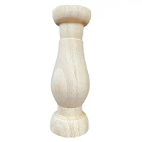 1PC 15x5cm Wooden Furniture Legs Solid Wood Flower Carved TV Cabinet Seat Feet No Painting Home Bathroom Furniture Chair Leg