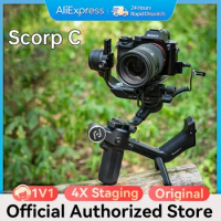 FeiyuTech SCORP C DSLR Mirrorless 3-Axis Handheld Gimbal Camera Stabilizer for Sony ZVE10 A7III A7IV A6400 Canon RP R R7 Nikon