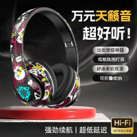 2025 Wireless Gaming Noise Cancelling New Over-Ear Bluetooth Headphones Large Ear Cups National Tren