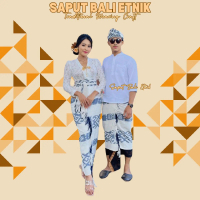 Set Saput Blanket Pasangan | Kamen | Saput Bali | Saput Blanket | Udeng | Busana Bali | Busana Adat