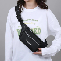 Women'S Waist Bag Solid Color Messenger Bag Unisex All-Match Messenger Bag Sports Bag Casual Bag