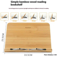 Bookshelf Copy Reading Stand Book Stand Artifact Reading Multi-functional Bamboo Book Calligraphy Book Holder Soporte Libro