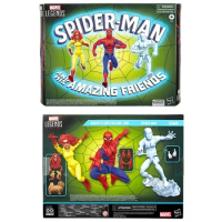 Original Hasbro Legends Spiderman and His Amazing Friends Iceman Firestar Spiderman 16Cm Action Figure Model Kid Toy Gift