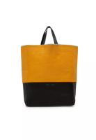 CELINE 二手 Celine 小號雙色麂皮與小牛皮款式 Cabas 手提包