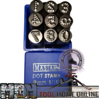 Ketok Angka model titik / bintik size 10 mm MASTAR GERMANY