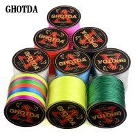 GHOTDA 4-Strand PE Fishing Line 500M, Professional Fishing Tackle Line, Durable & Tensile Main Fishi