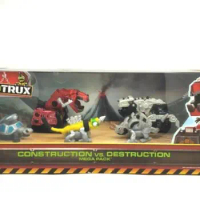 With Original Box Dinotrux Dinosaur Truck Removable Dinosaur Toy Car Mini Models Children's Gifts Dinosaur Models