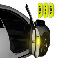 【汽車開門貼】車用反光安全警示貼10入(反光貼紙 車貼 車門燈 反光片 反光條 夜間警示 防撞燈光條)