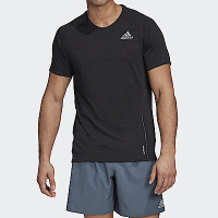 Adidas Adi Runner Tee [FM7637] 男 短袖 上衣 運動 跑步 舒適 亞洲版 透氣 反光 黑