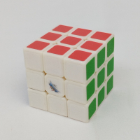 [ Cậu Bé Gió Lốc Khối Rubik Ba Cấp Mini Màu Trắng ]4cm Bề Mặt Truyền Nhiệt Thần Châu Nhỏ 3 Khối Rubik