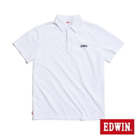 EDWIN 男款 經典小刺繡短袖POLO衫 (白色)