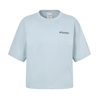 【Discovery Expedition】Freshvent 女版短版小Logo短袖T恤 上衣(DWSW72053-SBL)