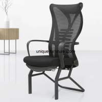 Lumbar Support Computer Office Chair Ergonomic Black Modern Recliner Chair Living Room Bedroom Silla Oficina Garden Furniture