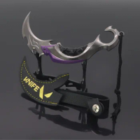 Plunder Impression Purple Gold Frenzy Claw Knife Valorante Around Fearless Contract Weapon Model Toy Decoration Katana Sword