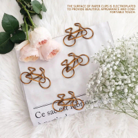 whatter 20pcs Pclip Metal Bicycle Shape Paper Clips Coffee Durable Construction Bookmark Clips Bicyc