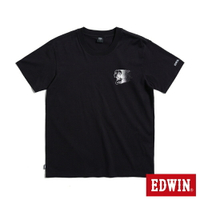 EDWIN  機器人胸像短袖T恤-男款 黑色 #503生日慶