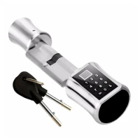 Smart Cylinder Electronic Door Digital Keypad Code Keyless Electric Fingerprint Password Lock with Key Smart Door Lock