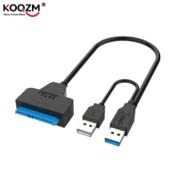 Sata To USB 3.0/2.0 Hard Driver Adapter Support 2.5 Inches External SSD HDD Hard Drive 22 Pin Sata III Cable Sata USB Cable