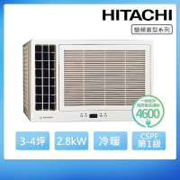 【HITACHI 日立】3-4坪一級能效左吹冷暖變頻窗型冷氣(RA-28HR)