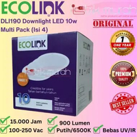 Ecolink Multipack EDL190 Downlight LED 10w 10Watt 10w watt 6500K CDL Putih PACK Kemasan isi 4 D125