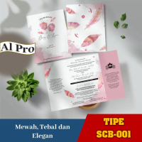 (50 Pcs) Undangan Pernikahan Murah Elegan Simple, Tebal SCB-001 Plastik Cards