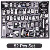 Professional Domestic 52 PCS Sewing Foot Presser Feet Set for Babylock Janome Elna Simplicity Kenmore Low Shank Sewing Machines