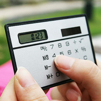 太陽能卡片式計算機 便攜 學生 會計 皮夾 8位 上班族 辦公室 超薄 文具 ♚MY COLOR♚【K120】