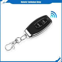 Relay Switch AC 220V DC 12V 1CH Remote Control Saklar On Off Hitam Remot Relay