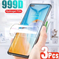 3PCS Hydrogel Film For Huawei P30 P40 Lite P20 P50 P60 Pro Soft Screen Protector For Huawei Mate 40 30 20 Lite 50 Pro Gel Film