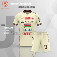 Baju Bola Persija Fc 2023 Away Liga 1 Indonesia Free Custom Nama Warna Coklat Jersey Sport