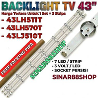 BACKLIGHT TV LED LG 43LH511T 43LJ510T 43LH570T 43LJ510 43LH511 43LH570 43LH511T-TE.ATIALJD LAMPU LED