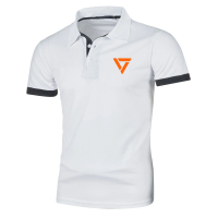 Áo polo người lớn mới, kiểu cổ bẻ, logo “People’s Party”, unisex (nam/nữ), áo polo nam