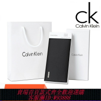{台灣公司貨 可打統編}美國正品Calvin klein CK男士真皮長款錢包青年皮夾牛皮錢夾超薄