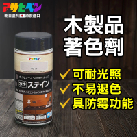 日本Asahipen 水性 耐光型 防退色 木器著色劑 300ML 共七色(護木漆 噴漆 護木油 著色劑 染色劑 色母)