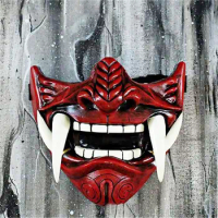 Halloween Prajna Mask Horror Grimace Hannya Resin Mask Cosplay
