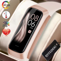 Latest Amoled Clever Watch Smartwatch Band Women Heart Rate Blood Wartch Waterproof Connected Smart Bracelet Fitness Tracker