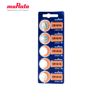 【muRata 村田】鈕扣型鋰電池 CR1616 5入/卡