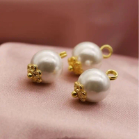 Nút ngọc trai vỏ giả màu trắng, khay hoa phong cách Trung Quốc, đĩa sườn xám, nút bộ đồ Tang, áo ves