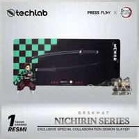 PRESS PLAY x DEMON SLAYER NICHIRIN 40x90 Gaming Deskmat Mousepad Zenitsu