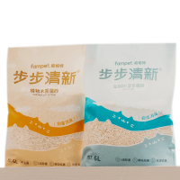 【fampet】步步清新 黃金比例7:3豆腐木薯貓砂 6L-2包組(貓砂 木薯貓砂 豆腐貓砂 益生菌除臭全效升級)
