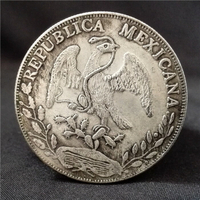 墨西哥銀元1882銀圓花邊墨銀鷹洋英洋紀念章大清銀幣收藏美洲硬幣