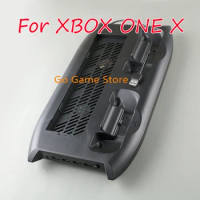 for Xbox One X Multi-Functional Charging Stand Power Station Game Console with Dual Cooling Fan with 4 Extra USB Ports
